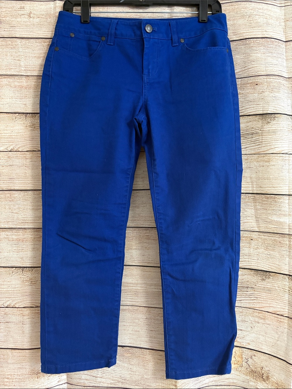 Talbots Royal Blue Signature Slim Crop Jeans